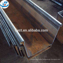 Hot rolled China manufacturer SY295 400x100 steel sheet pile U type
